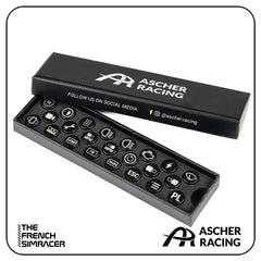 Ascher Racing x Lovely Sim Racing Button Caps - The French Simracer