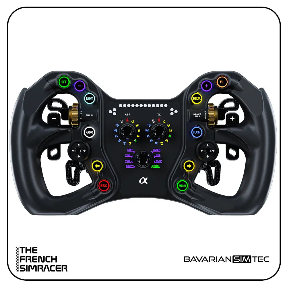 BavarianSimTec Alpha Sim Racing Steering Wheel - The French Simracer