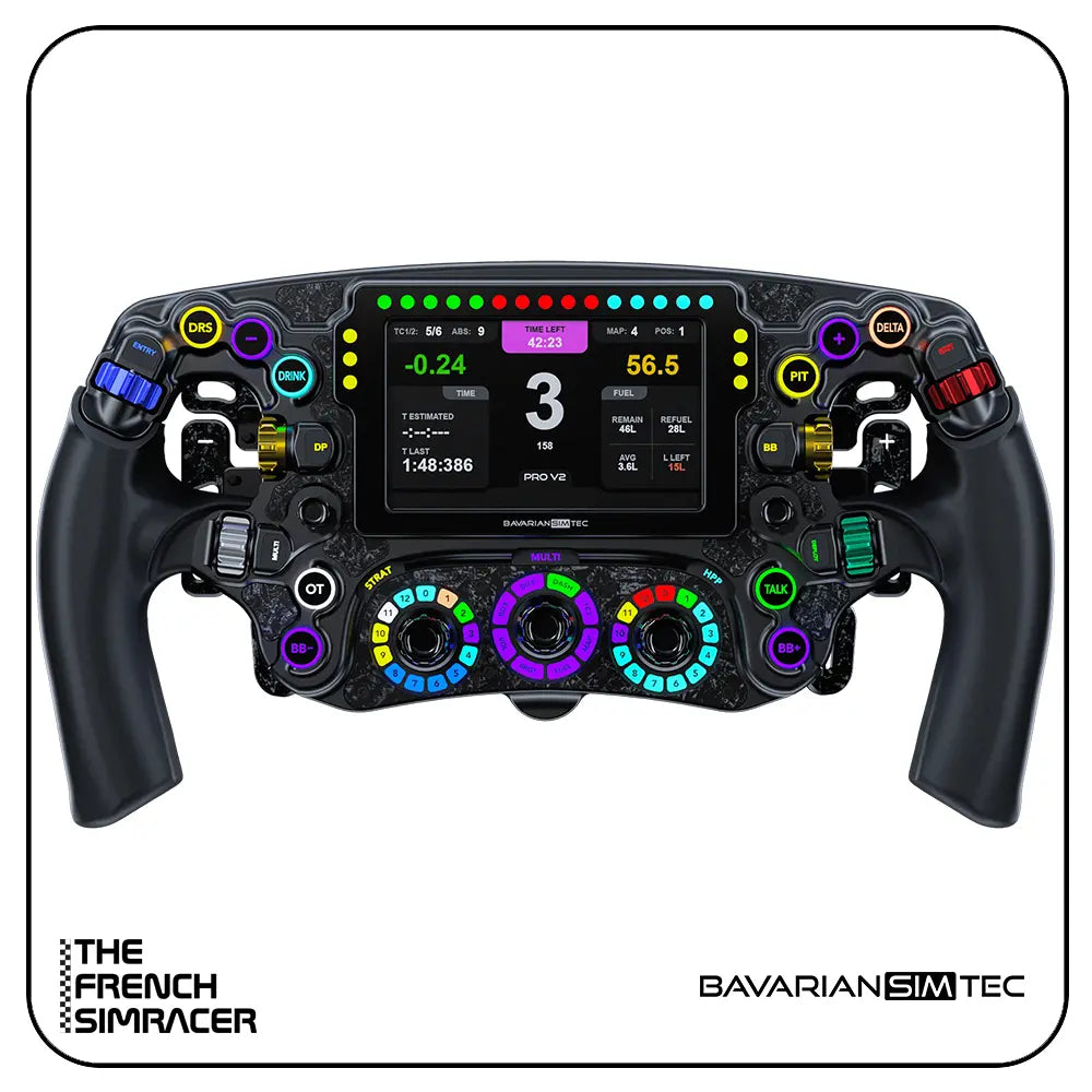 BavarianSimTec OmegaPRO V2 Sim Racing Steering Wheel - The French Simracer