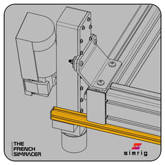 Black 20x20x780 profiles - The French Simracer