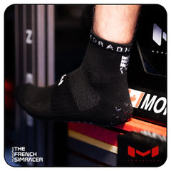 Classic Black Sim Socks (Ankle) by Moradness - The French Simracer