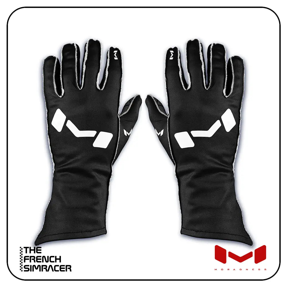 Classic Gloves Black by Moradness - The French Simracer