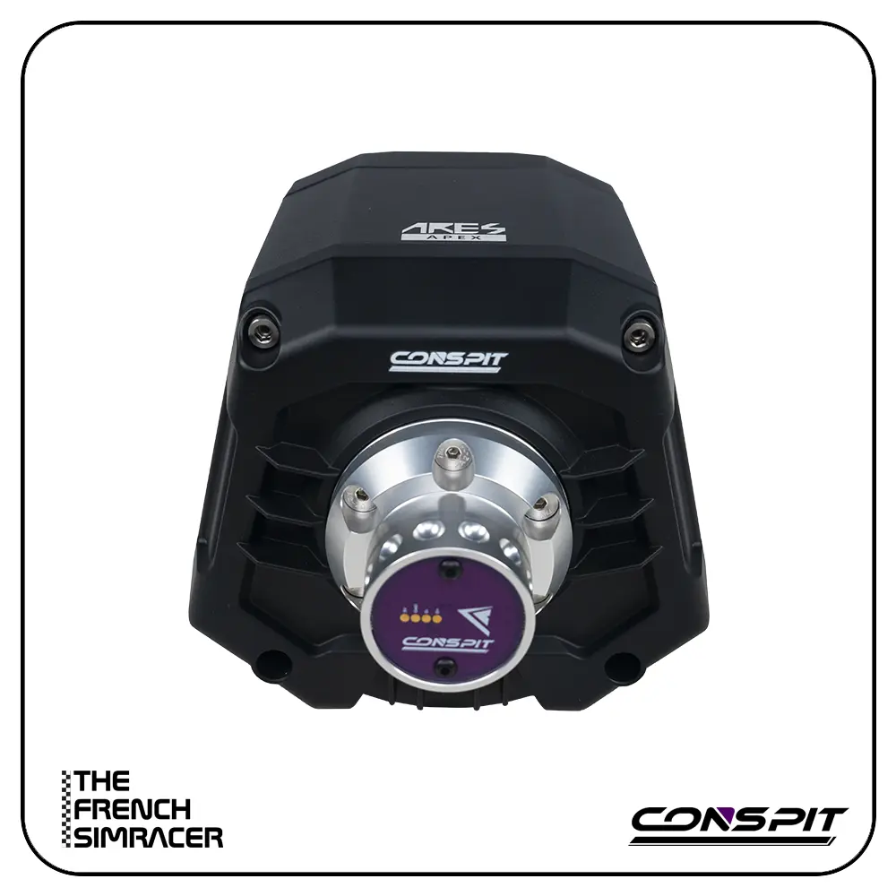 Conspit Ares Apex 8Nm – Direct Drive Wheelbase (CDR QR Version) - The French Simracer