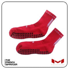 Deep Red Sim Socks by Moradness - The French Simracer
