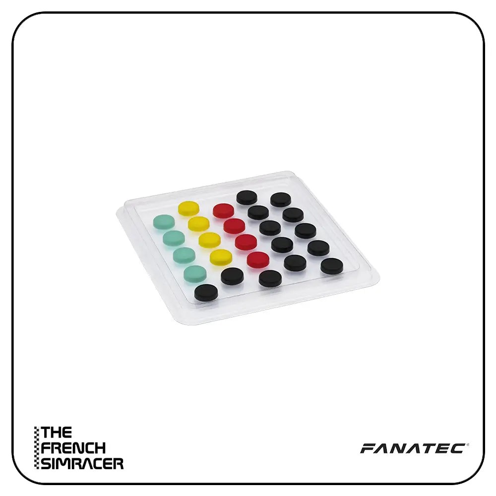 Fanatec Button Caps and Sticker Set - The French Simracer