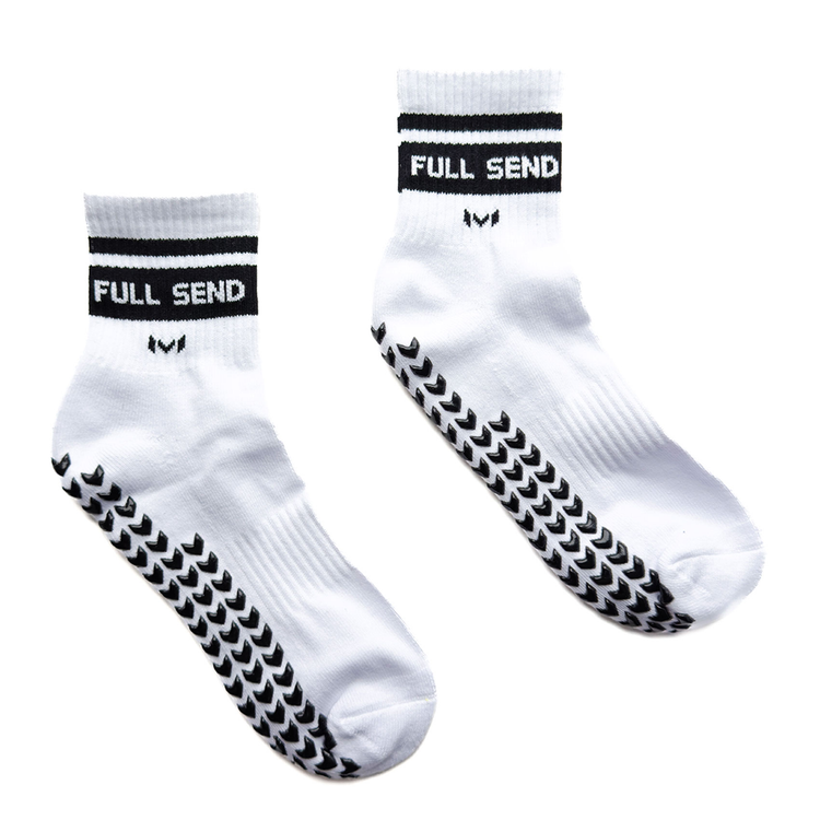Chaussettes Full Send Blanches par Moradness - The French Simracer