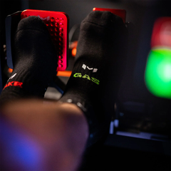 Chaussettes Simracing Brake & Gas Courtes par Moradness - The French Simracer