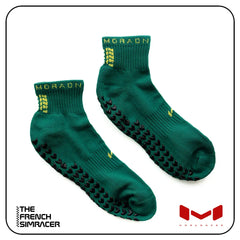 Green Sim Socks Ankle by Moradness - The French Simracer