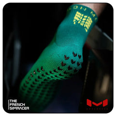 Green Sim Socks Ankle by Moradness - The French Simracer