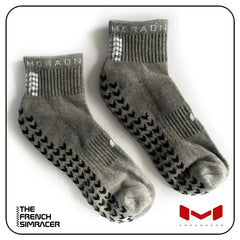 Grey Sim Racing Socks (Ankle) by Moradness - The French Simracer