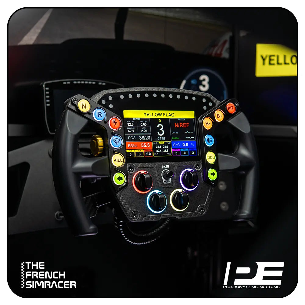 LMPH V2 Hypercar Steering Wheel - Pokornyi Engineering - The French Simracer