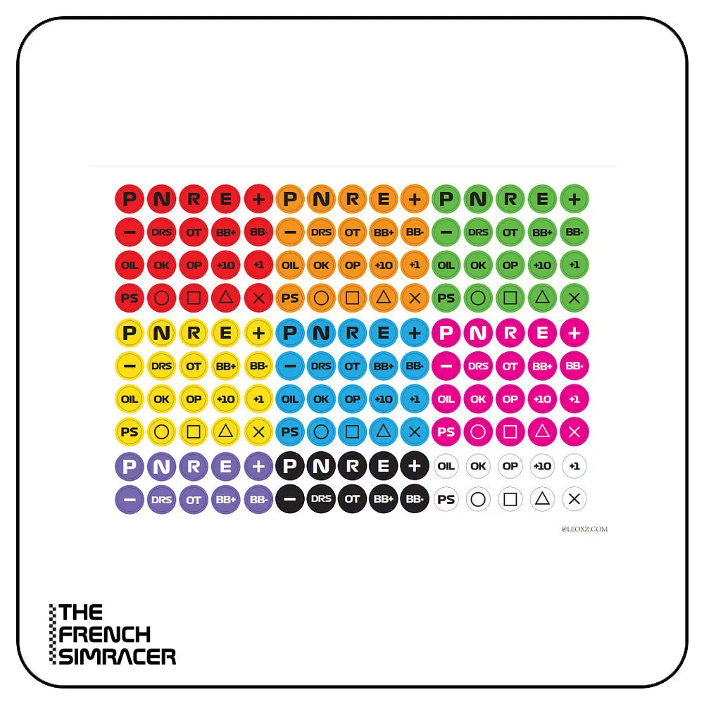 LeoXZ - Custom Stickers - The French Simracer