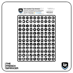 Lovely Sim Racing 8mm Button Cap Stickers (2025) - The French Simracer