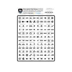 Lovely Sim Racing 8mm Inverse Button Cap Stickers (2025) - The French Simracer