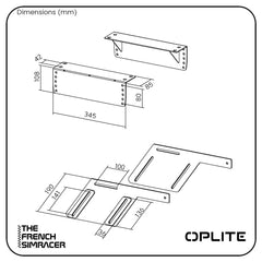 OPLITE R8 F1 Extension Kit Black - The French Simracer