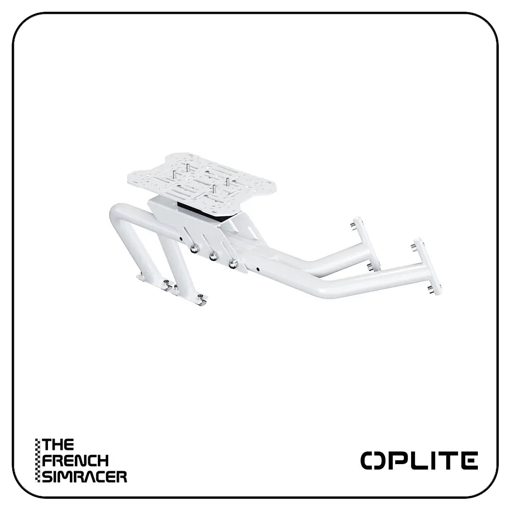 Oplite R8 Gear Shift Handbrake Holder White - The French Simracer