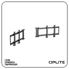 Oplite R8 / S8 Extensions Triple Screen Mount - The French Simracer