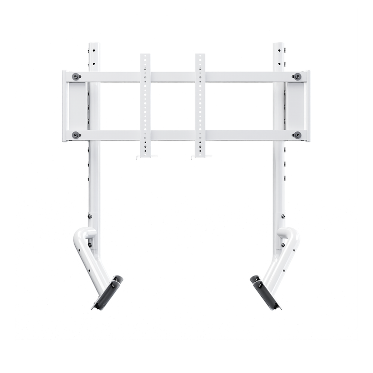 Oplite R8 – Support Écran Simple Blanc - The French Simracer