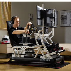 Oplite R8 – Support Écran Simple Blanc - The French Simracer
