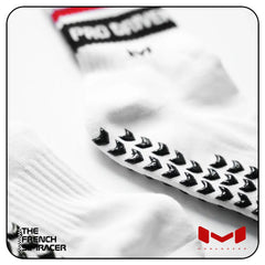 Pro Driver White Socks by Moradness - The French Simracer