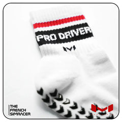 Pro Driver White Socks by Moradness - The French Simracer