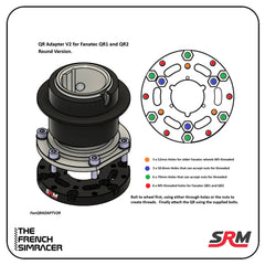 SRM - QR Adapter V2 for Fanatec QR1 and QR2 - The French Simracer