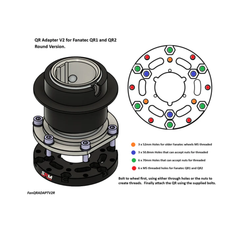 SRM - QR Adapter V2 pour Fanatec QR1 et QR2 - The French Simracer