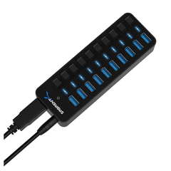Sabrent 10-Port USB 3.0 Hub with Individual Power Switches (HB-BU10) - The French Simracer