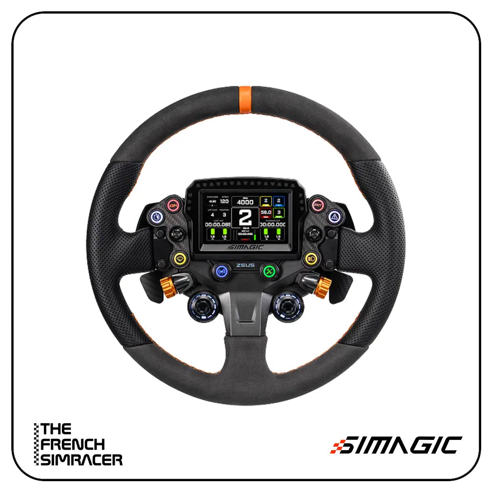Simagic Zeus Sport Steering Wheel + Magicdash 4 - The French Simracer