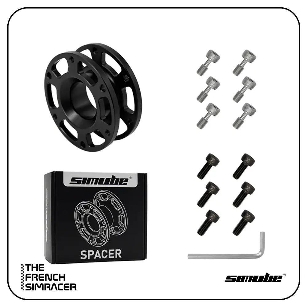 Simube Steering Wheel Spacer – CNC Aluminium Wheel Spacer (30mm / 50mm) - The French Simracer