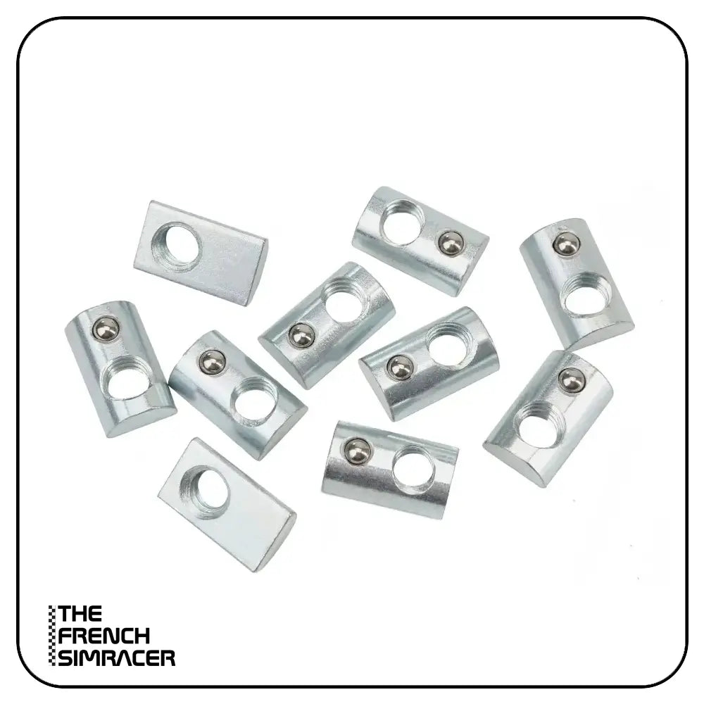 T-Nuts M5 for 8mm Slot Aluminium Profiles – Pack of 10 (I-Type) - The French Simracer