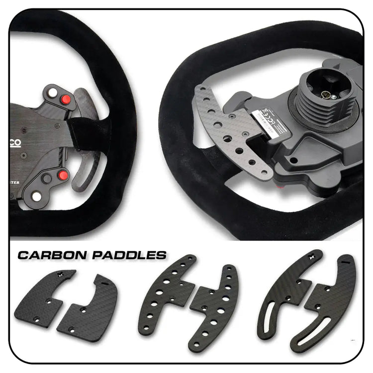 TFS - Carbon Paddle Mod pour Thrustmaster Sparco P310 et Ferrari 488 Challenge Wheels - The French Simracer