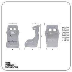 The French Simracer - Simracing Seat - TFS-B2-XXL - The French Simracer