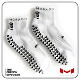 White Sim Racing Socks Ankle by Moradness - The French Simracer