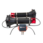 Sector17 WindSim V2 – Simulateur de vent SimHub, vue 2 – kit Standard, finition rouge