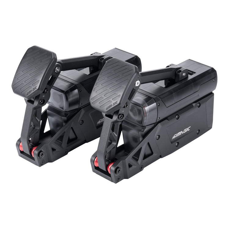 Set 2 pédales actives Simagic P-Active – vue trois quarts avant