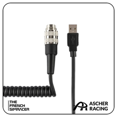 Ascher Racing Coiled Cable - The French Simracer