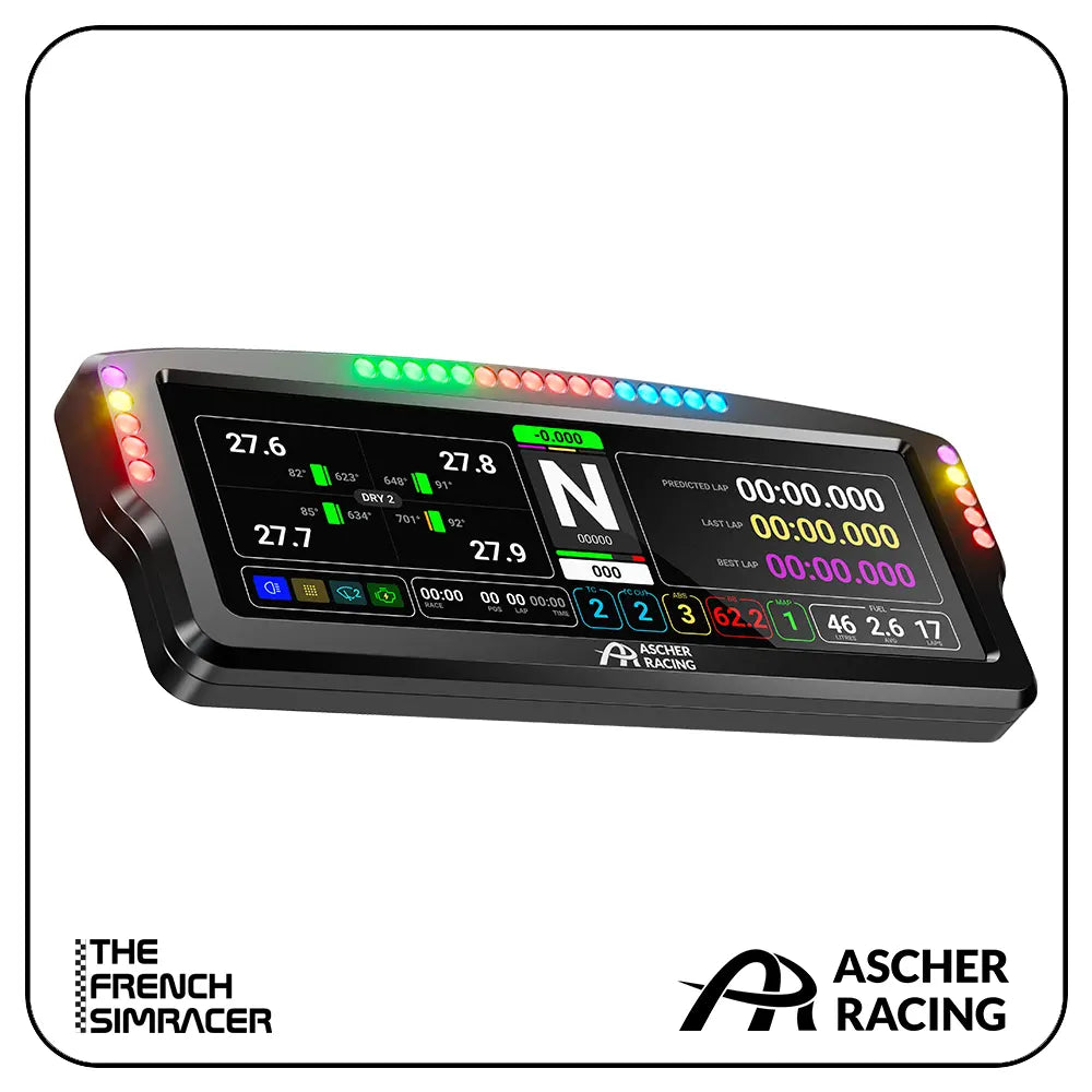 Ascher Racing Dashboard 8” - The French Simracer