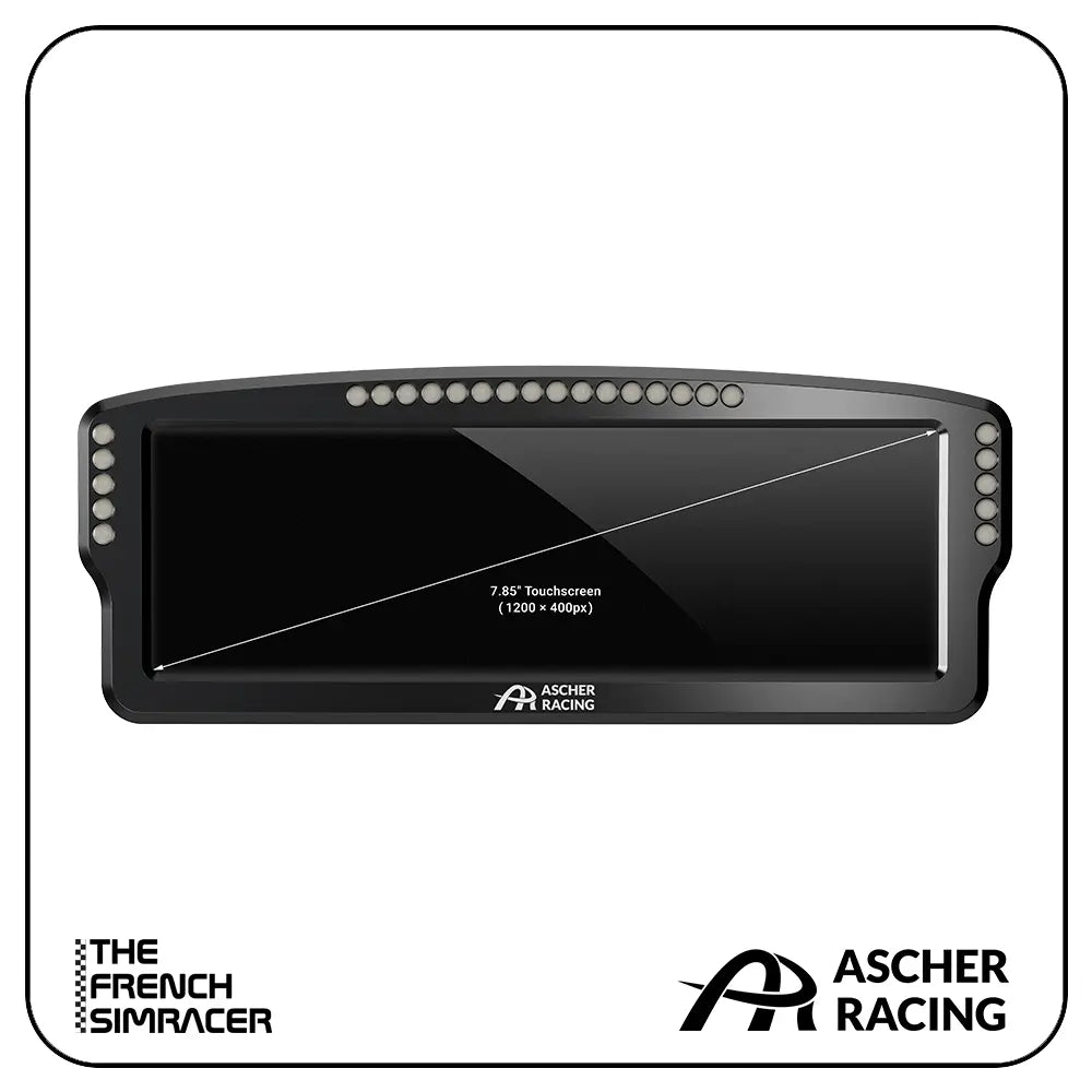 Ascher Racing Dashboard 8” - The French Simracer