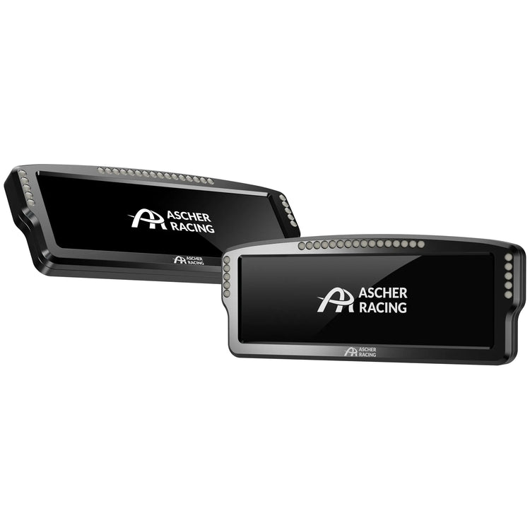 Ascher Racing 8" Dashboard black anodised aluminium housing