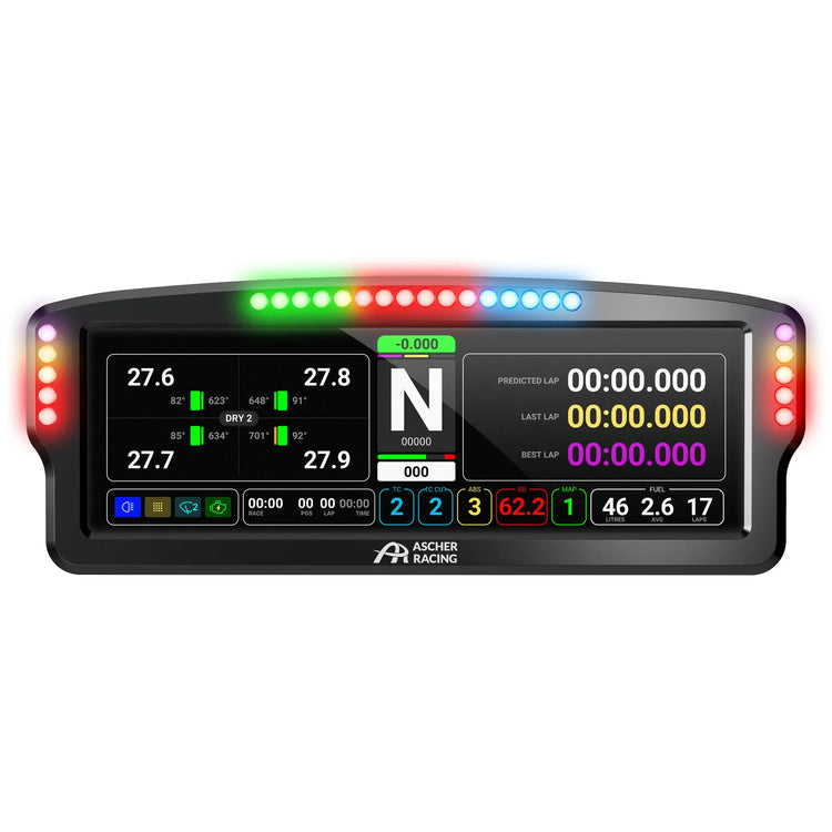 Ascher Racing 8" Dashboard - The French Simracer