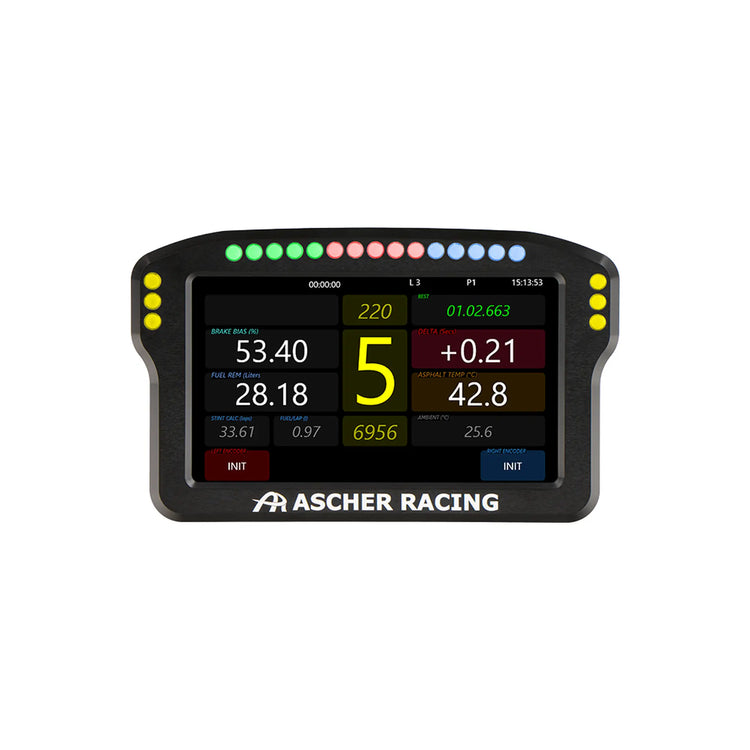 Ascher Racing 4" / 5" Dashboard sim racing dashboard with resistive touchscreen