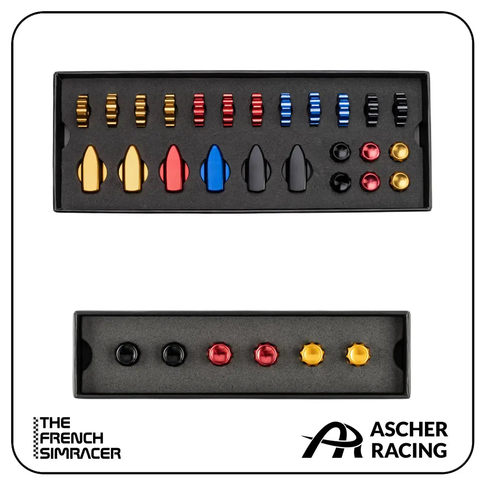 Ascher Racing Knob Kits - The French Simracer