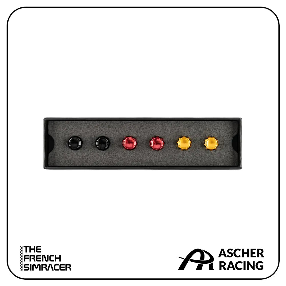 Ascher Racing Knob Kits - The French Simracer
