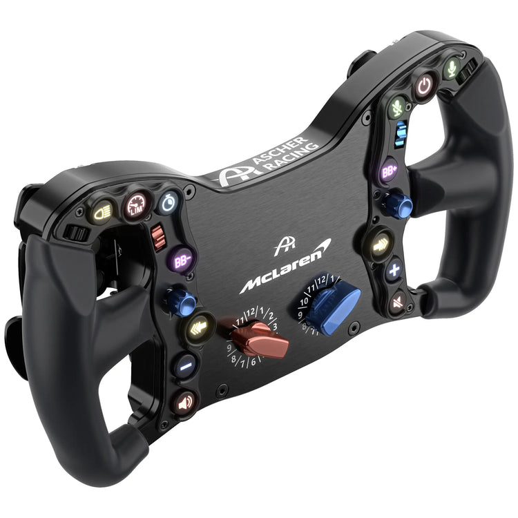 Ascher Racing McLaren Artura Pro, 14 RGB push buttons and 4 thumb encoders