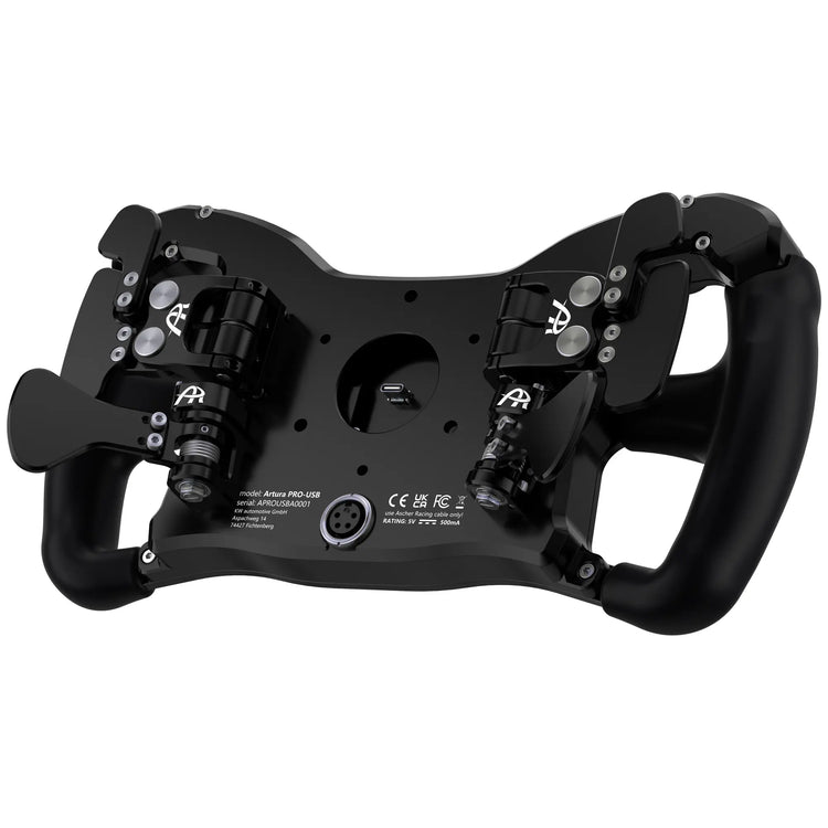 Ascher Racing McLaren Artura Pro sim racing steering wheel with SimHub integration