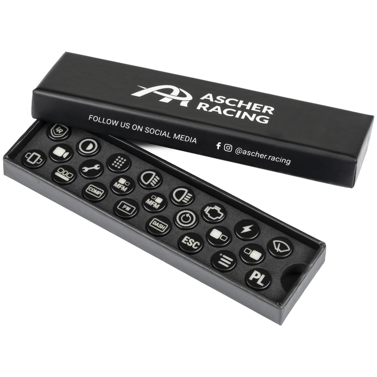 Ascher Racing x Lovely Sim Racing Button Caps - The French Simracer
