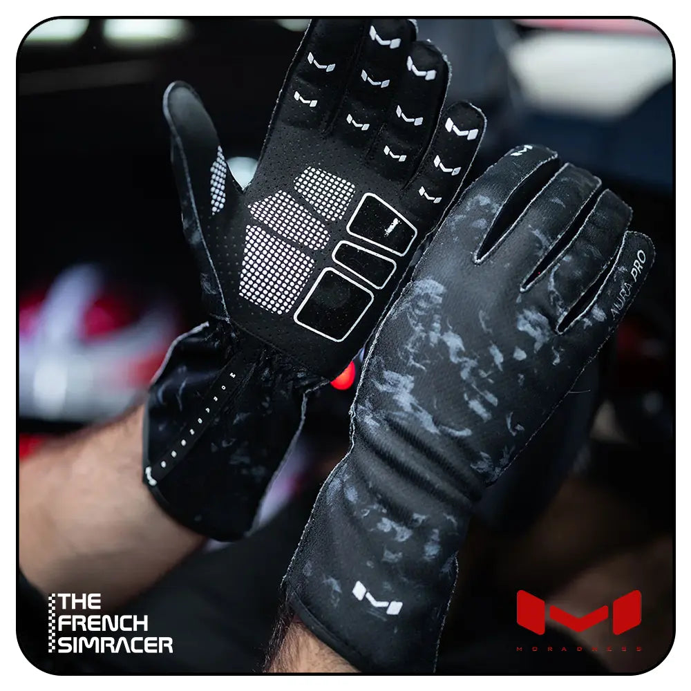 Aura Pro Forged Carbon Gloves by Moradness - The French Simracer