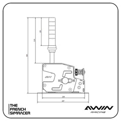 Awin Sequential Shifter Handle for HyperShift - The French Simracer