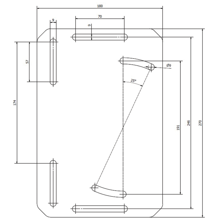 AWIN Racing SET TAU Mounting Plate V2 for the handbrake and shifter set